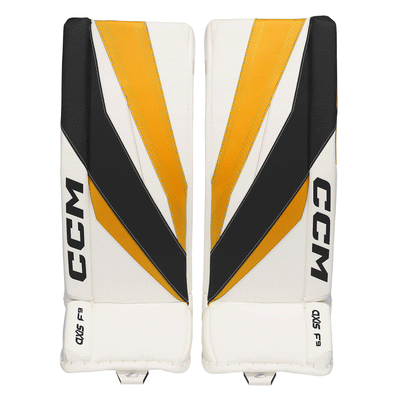 CCM Axis F9 Intermediate Goalie Leg Pads - TheHockeyShop.com