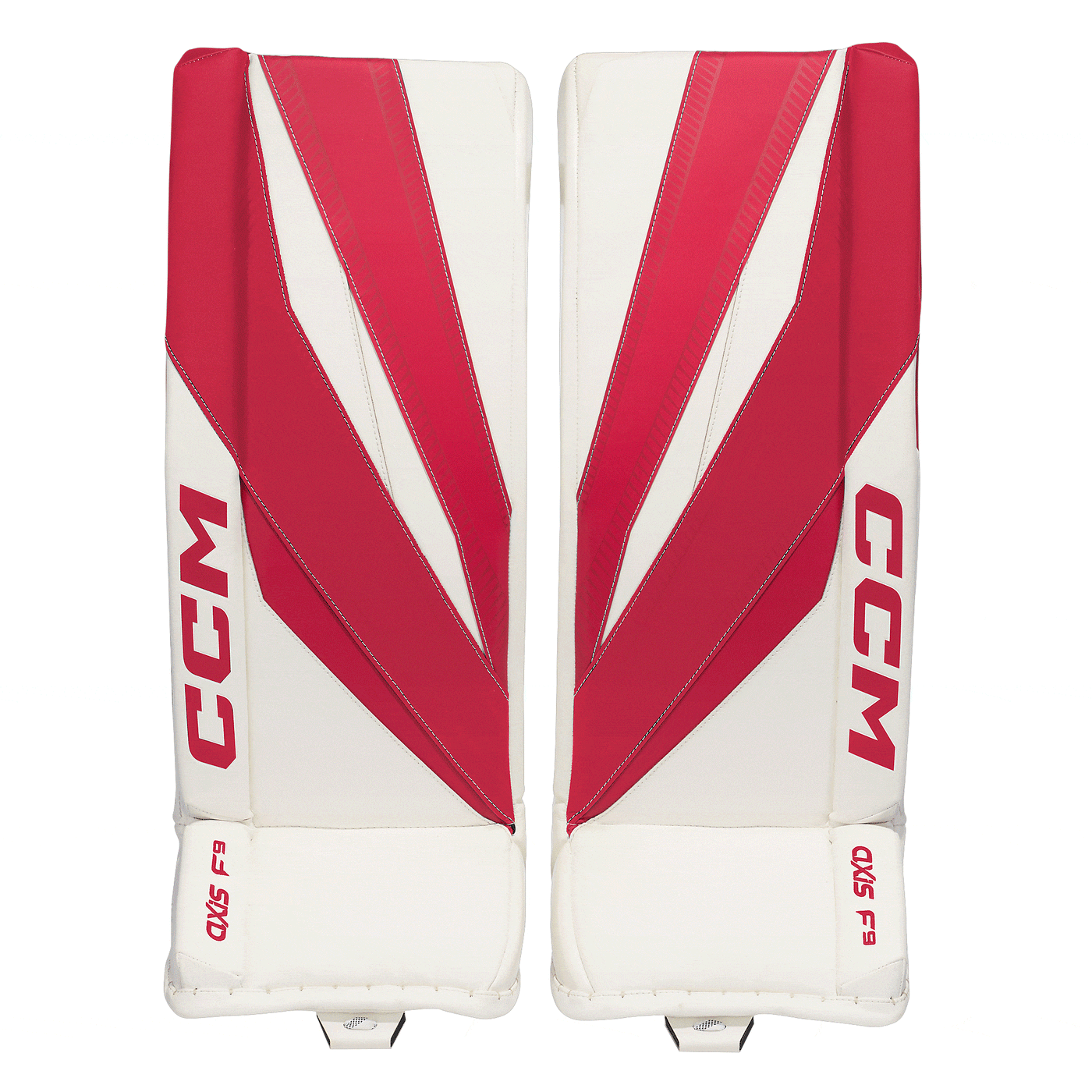 CCM Axis F9 Intermediate Goalie Leg Pads - TheHockeyShop.com