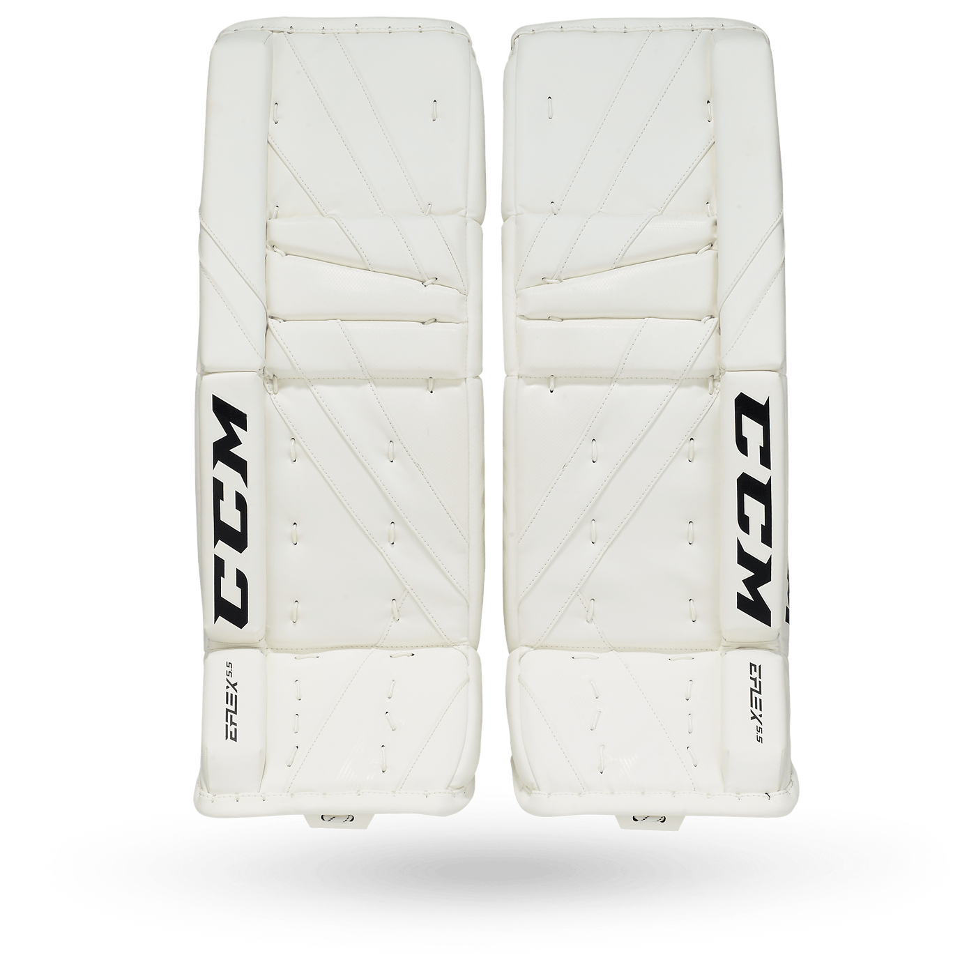 CCM Extreme Flex E5.5 Junior Goalie Leg Pads - TheHockeyShop.com