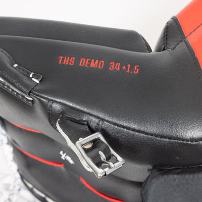 CCM Leg Pads (Demo) CCM Axis 2 Senior Goalie Leg Pads - USED 34+1.5" Black / Red - TheHockeyShop