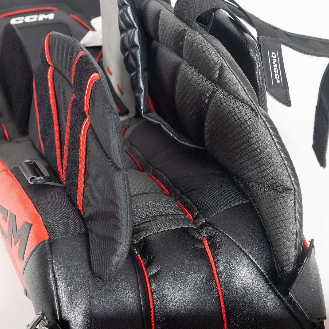 CCM Leg Pads (Demo) CCM Axis 2 Senior Goalie Leg Pads - USED 34+1.5" Black / Red - TheHockeyShop