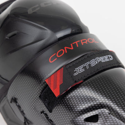 CCM Jetspeed Control Junior Hockey Shin Guards - TheHockeyShop.com