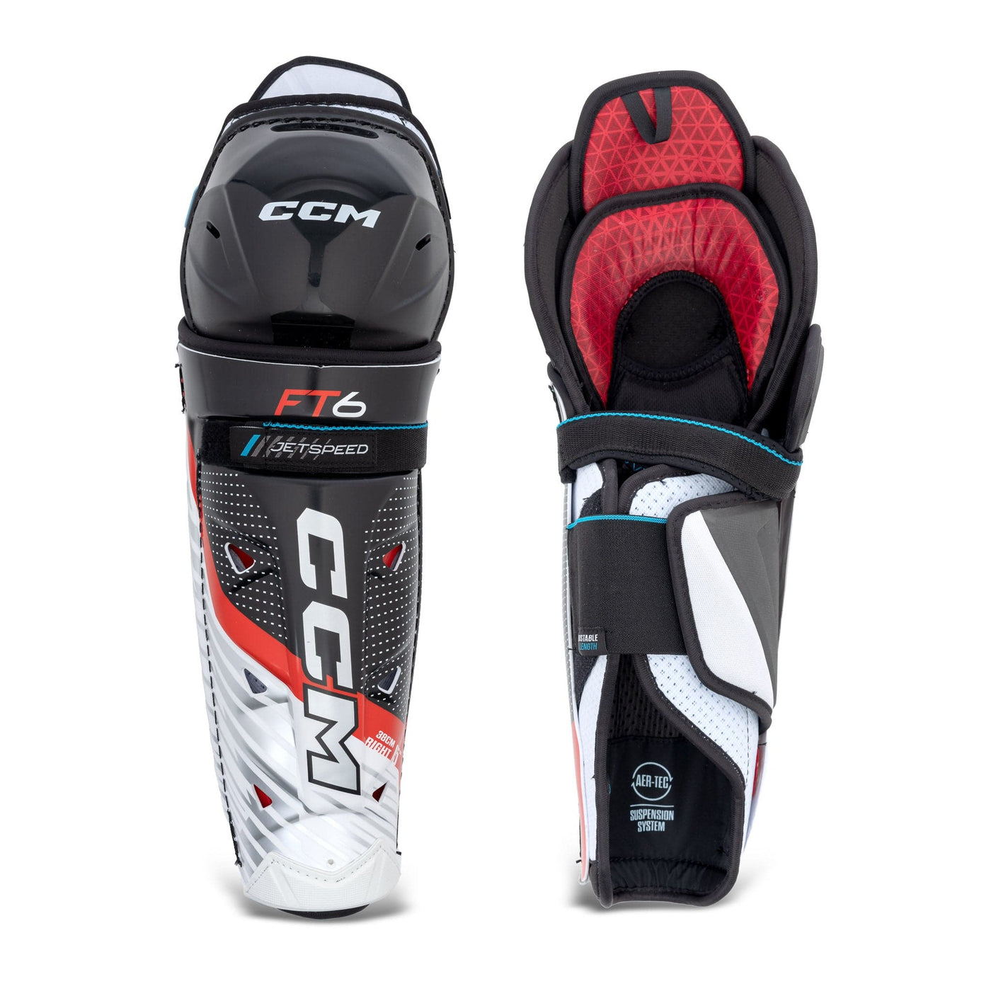 CCM Jetspeed FT6 Senior Hockey Shin Guards - The Hockey Shop Source For Sports