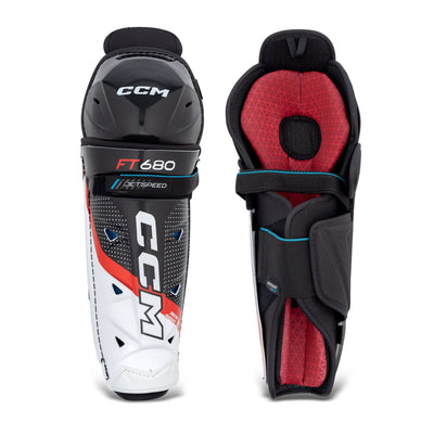 CCM Jetspeed FT680 Junior Hockey Shin Guards - The Hockey Shop Source For Sports