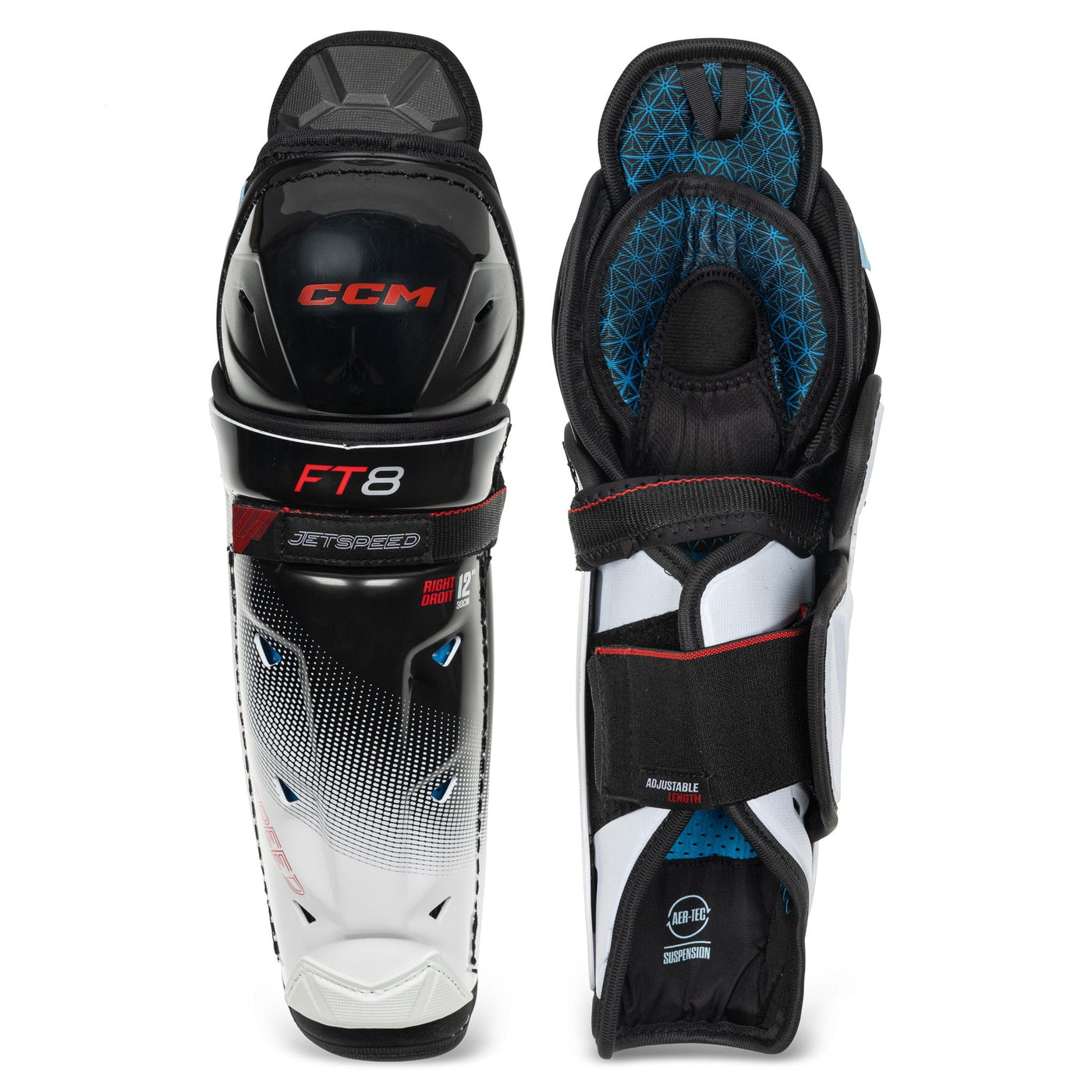CCM Jetspeed FT8 Junior Hockey Shin Guards - TheHockeyShop.com