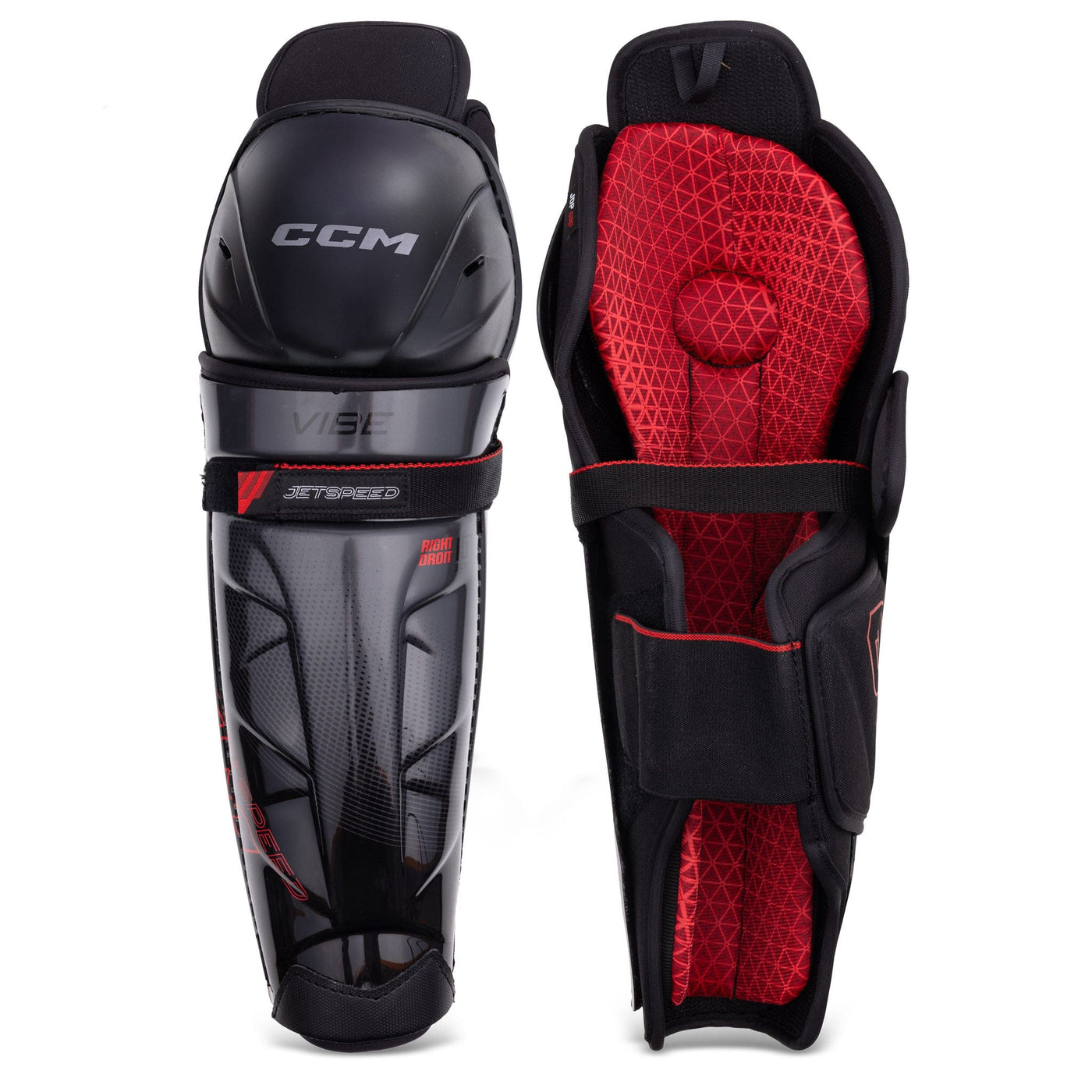 CCM Jetspeed Vibe Senior Hockey Shin Guards - TheHockeyShop.com