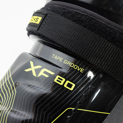 CCM Shin Guards CCM Tacks XF80 Junior Hockey Shin Guards - TheHockeyShop