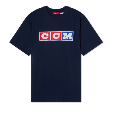 CCM Heritage Collection Mens Shortsleeve Shirt - Navy - TheHockeyShop.com