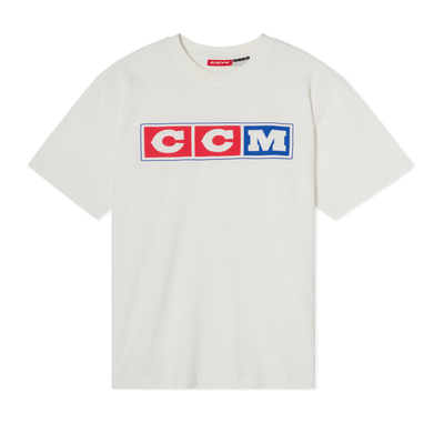 CCM Heritage Collection Mens Shortsleeve Shirt - White - TheHockeyShop.com
