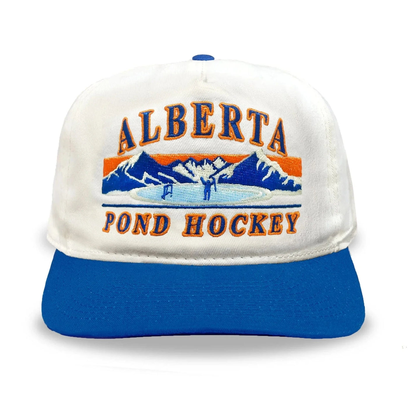 Celly Hockey Alberta Pond Hockey Snapback Hat - Cream / Blue - TheHockeyShop.com