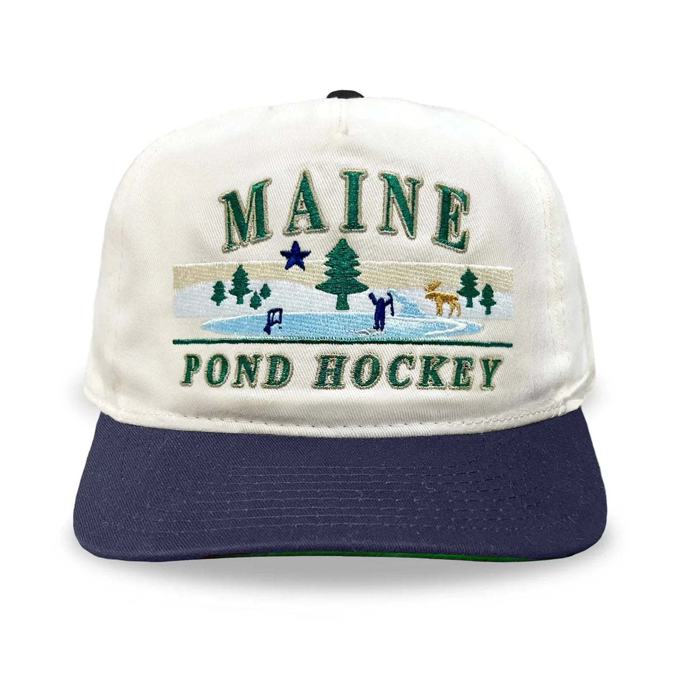 Celly Hockey Maine Pond Hockey Snapback Hat - Cream - TheHockeyShop.com