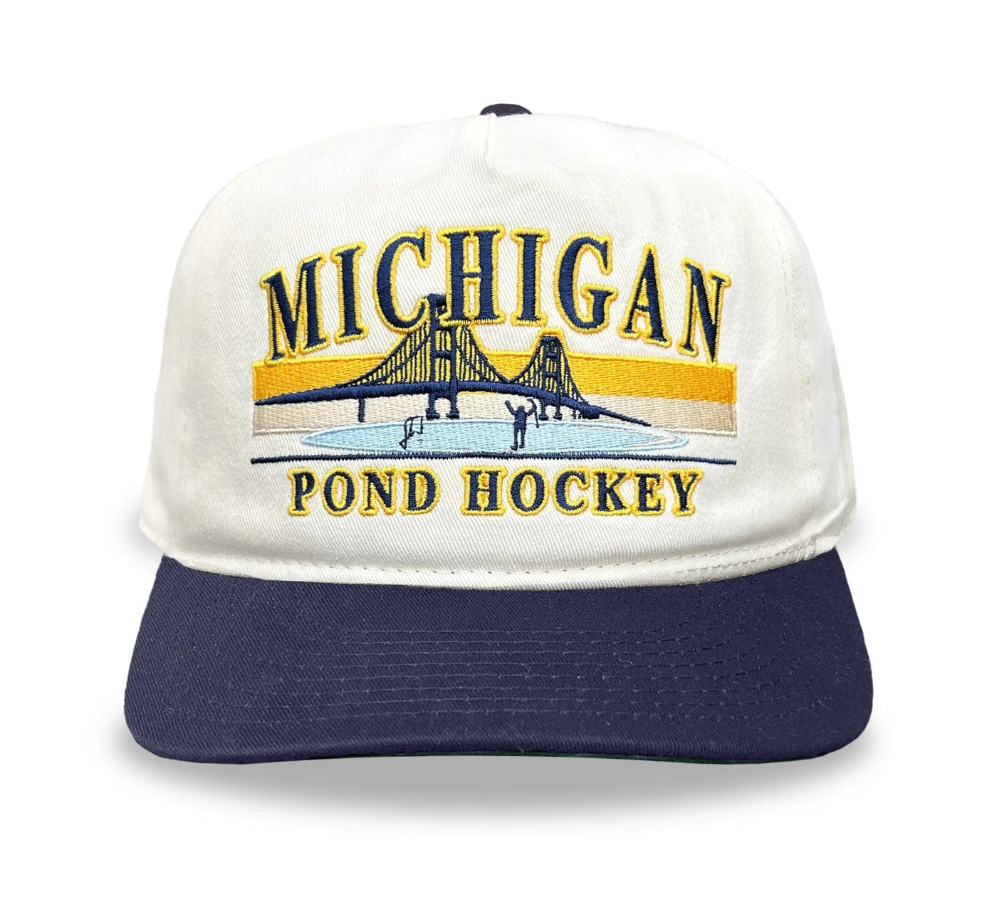 Celly Hockey Michigan Pond Hockey Snapback Hat - Cream - TheHockeyShop.com