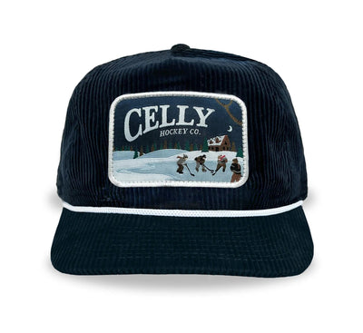 Celly Hockey Moonlight Skate Snapback Hat - Navy Corduroy - TheHockeyShop.com