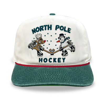 Celly Hockey North Pole Hockey Snapback Hat - Cream/Evergreen - TheHockeyShop.com