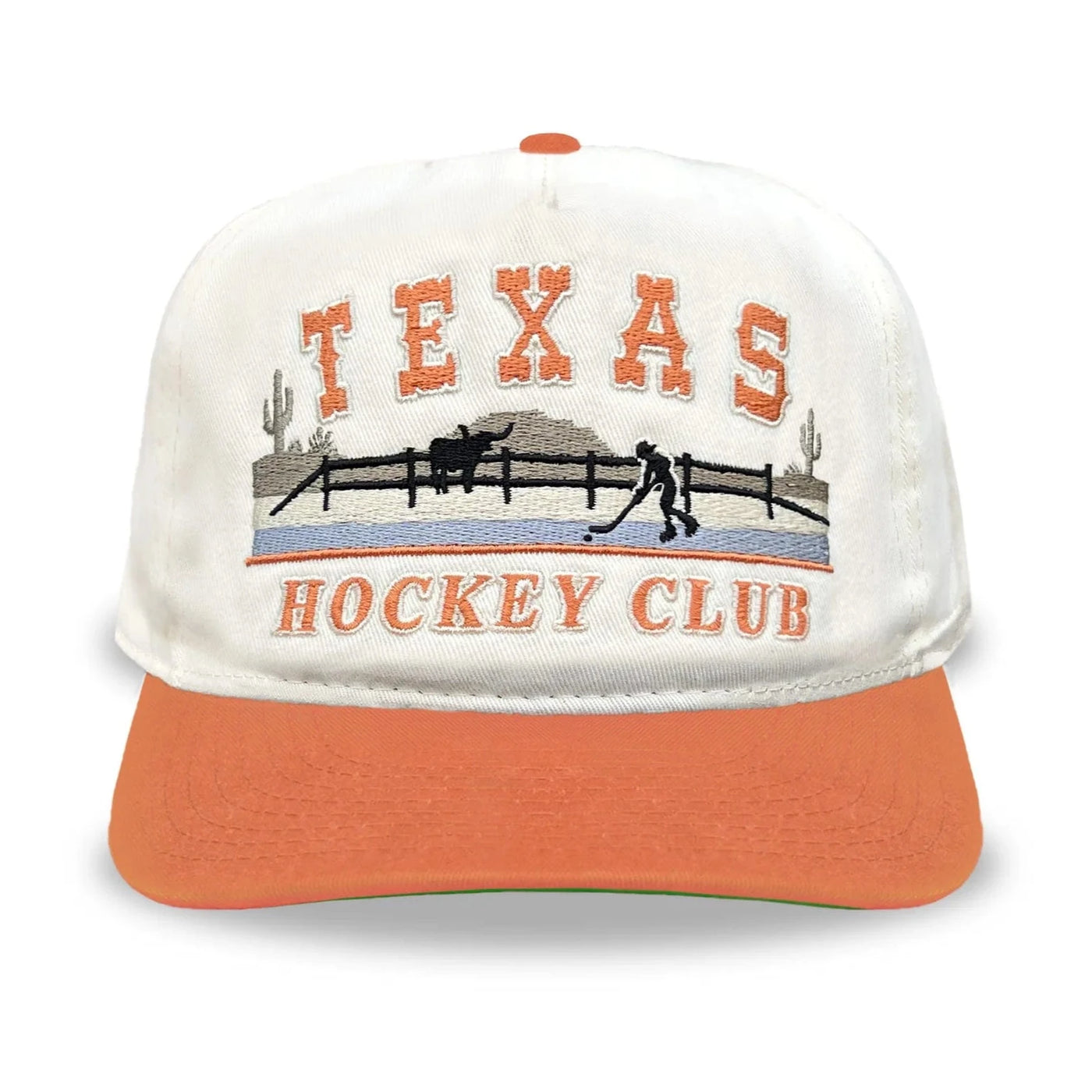 Celly Hockey Texas Hockey Club Snapback Hat - Cream/Burnt Orange - TheHockeyShop.com