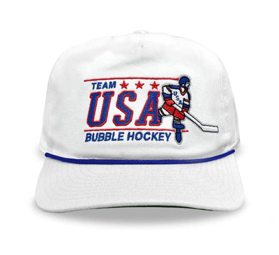 Celly Hockey USA Bubble Hockey Snapback Hat - White - TheHockeyShop.com