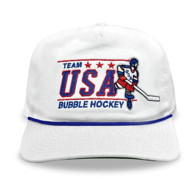 Celly Hockey USA Bubble Hockey Snapback Hat - White - TheHockeyShop.com