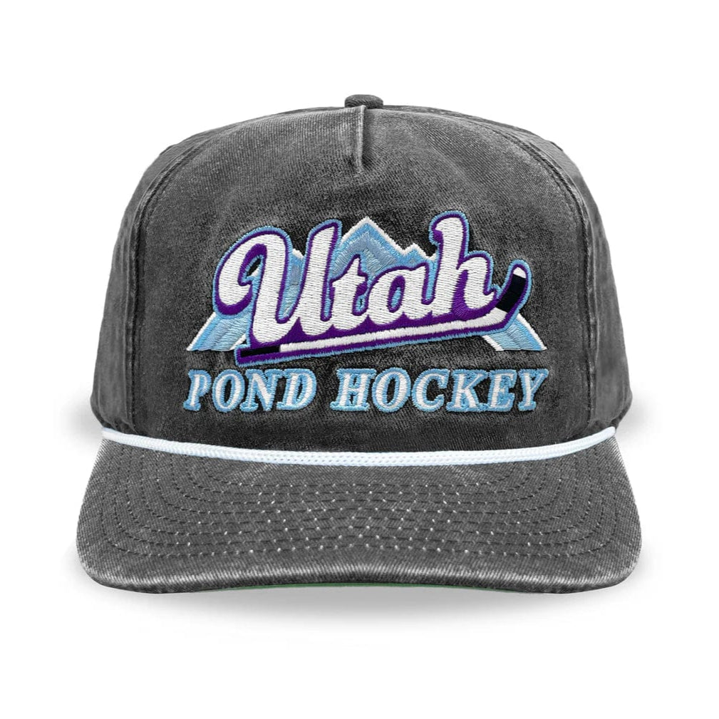 Celly Hockey Utah Pond Hockey Snapback Hat - Washed Black - TheHockeyShop.com
