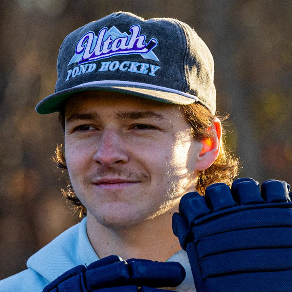 Celly Hockey Utah Pond Hockey Snapback Hat - Washed Black - TheHockeyShop.com