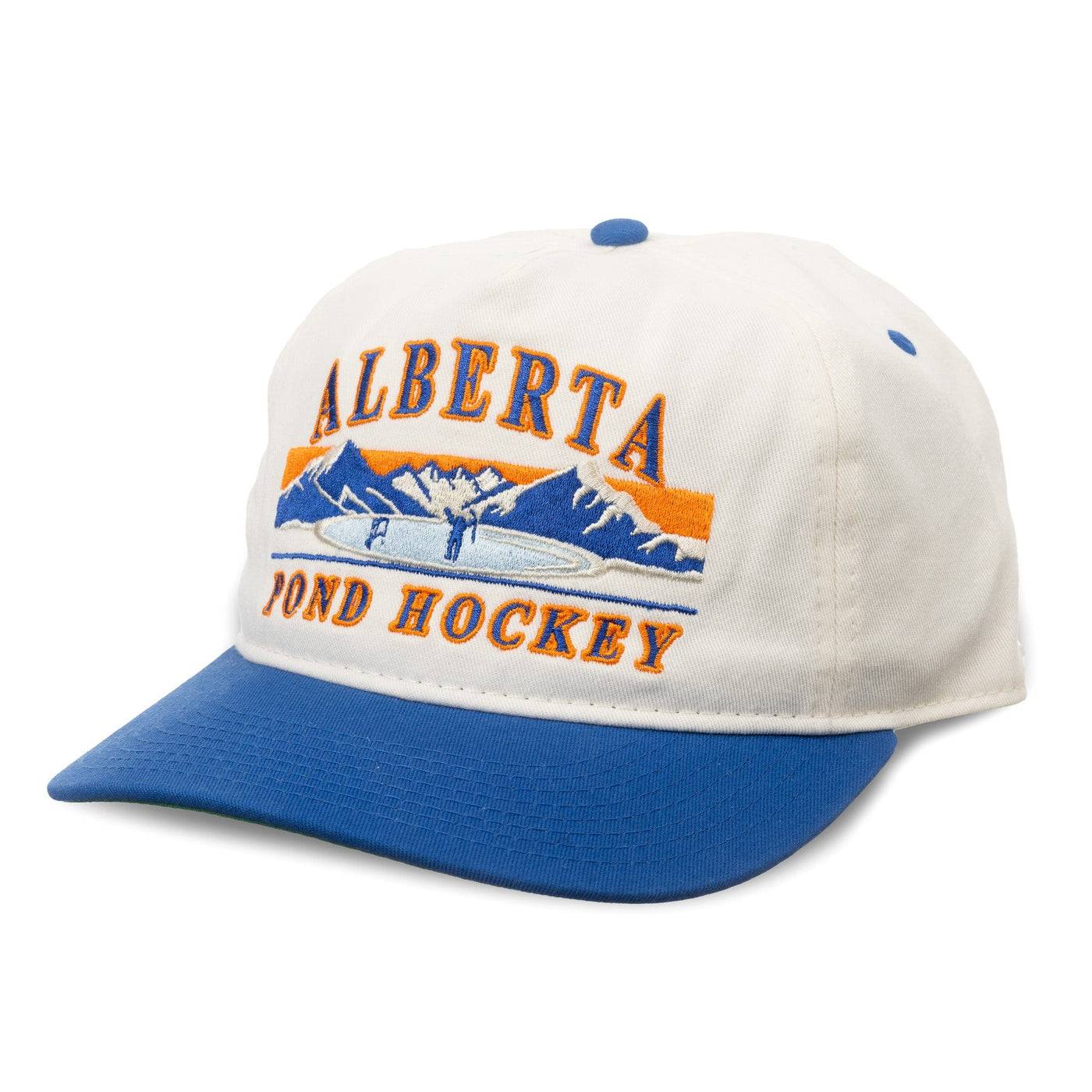 Celly Hockey Alberta Pond Hockey Snapback Hat - Cream / Blue - TheHockeyShop.com
