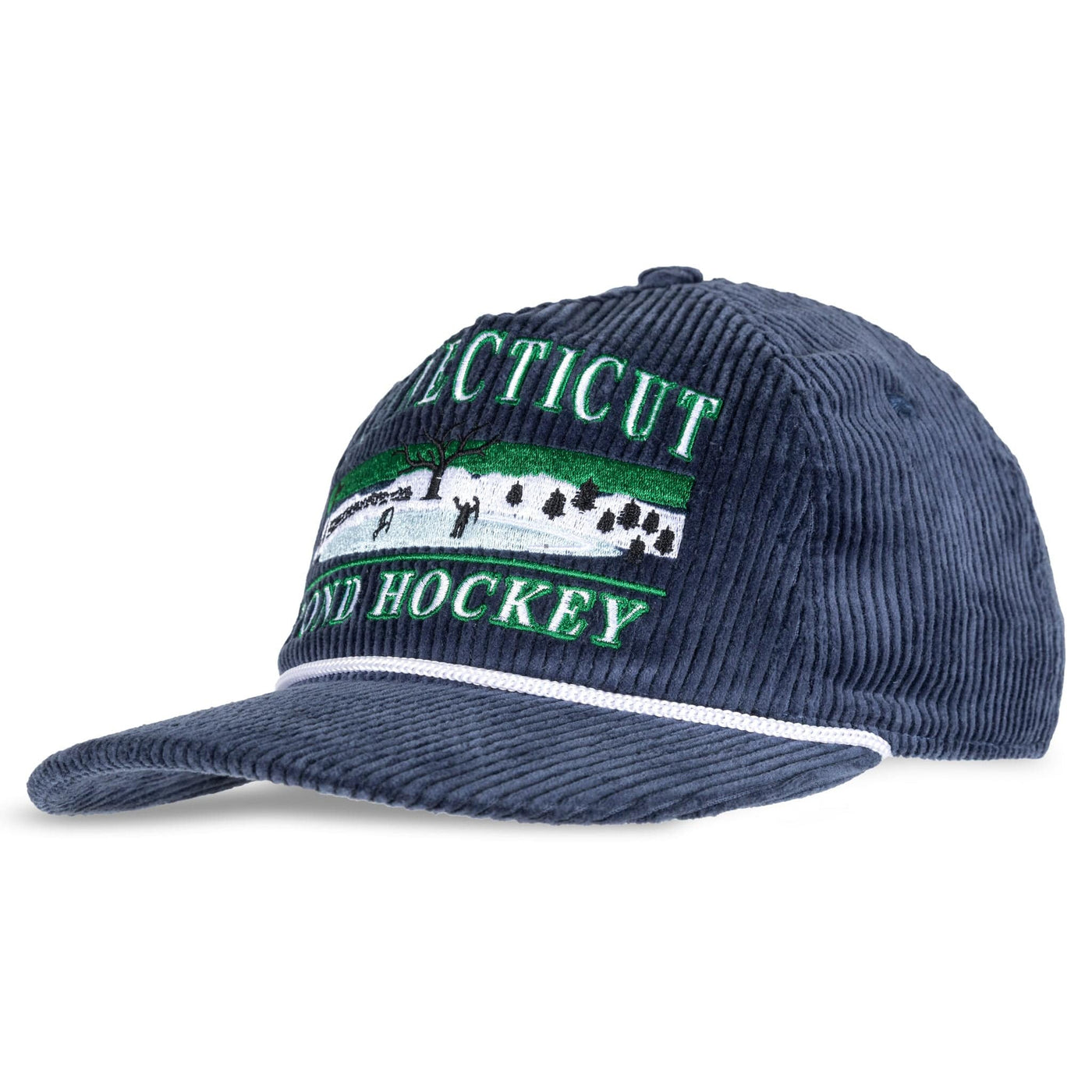 Celly Hockey Co. Hats Celly Hockey Connecticut Pond Hockey Snapback Hat - Corduroy OSFM / Navy - TheHockeyShop