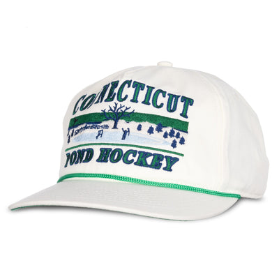 Celly Hockey Connecticut Pond Hockey Snapback Hat - Cream - TheHockeyShop.com
