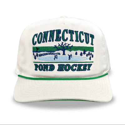Celly Hockey Connecticut Pond Hockey Snapback Hat - Cream - TheHockeyShop.com