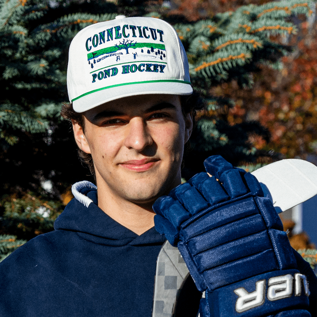 Celly Hockey Connecticut Pond Hockey Snapback Hat - Cream - TheHockeyShop.com