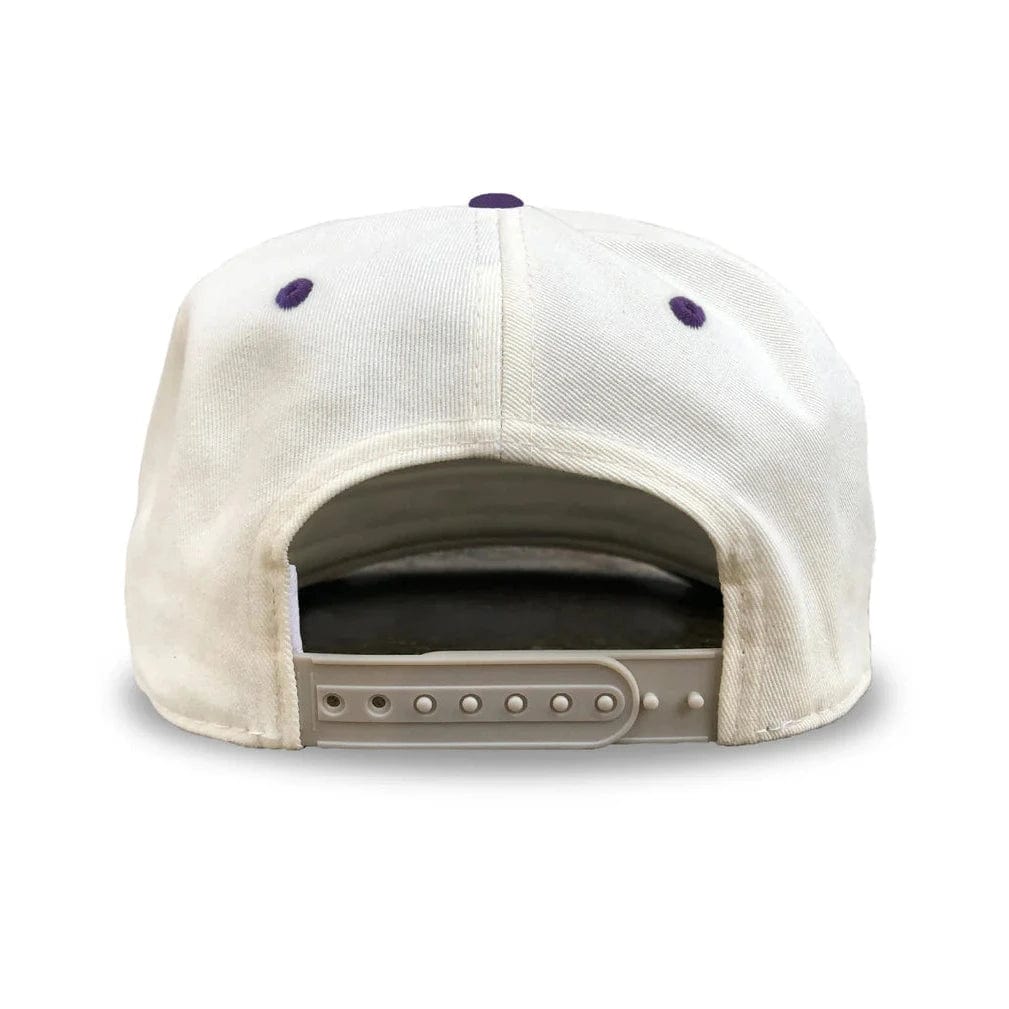 Celly Hockey Los Angeles Street Hockey Snapback Hat - Cream/Purple - TheHockeyShop.com