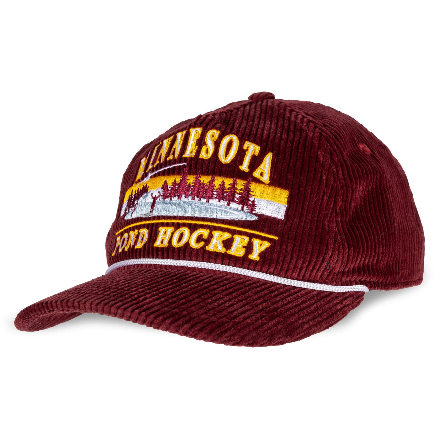Celly Hockey Co. Hats Celly Hockey Minnesota Pond Hockey Snapback Hat - Red Corduroy OSFM / Red - TheHockeyShop