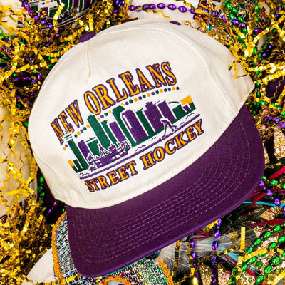 Celly Hockey New Orleans Street Hockey Snapback Hat - Cream - TheHockeyShop.com