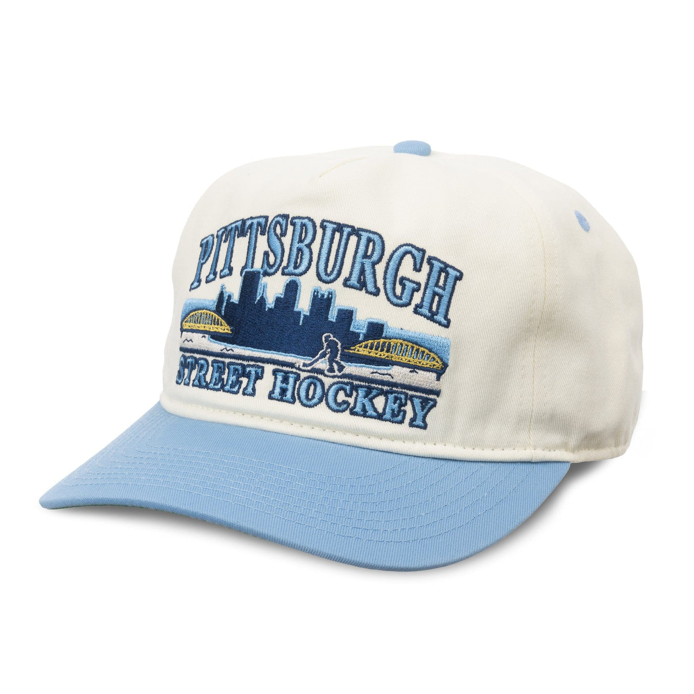 Celly Hockey Pittsburgh Street Hockey Snapback Hat - Cream - TheHockeyShop.com
