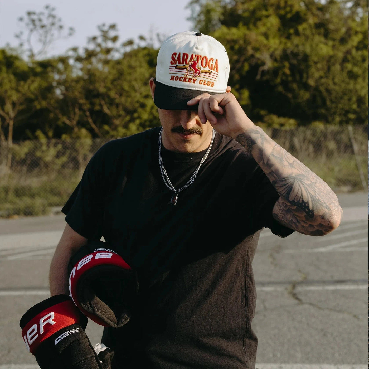 Celly Hockey Saratoga Hockey Club Snapback Hat - Cream - TheHockeyShop.com