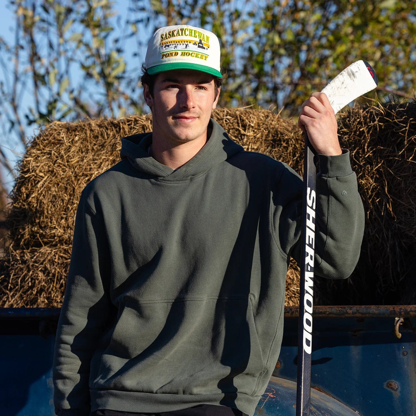 Celly Hockey Saskatchewan Pond Hockey Snapback Hat - Cream - TheHockeyShop.com