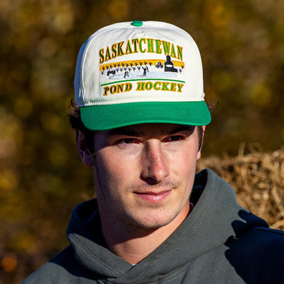 Celly Hockey Saskatchewan Pond Hockey Snapback Hat - Cream - TheHockeyShop.com