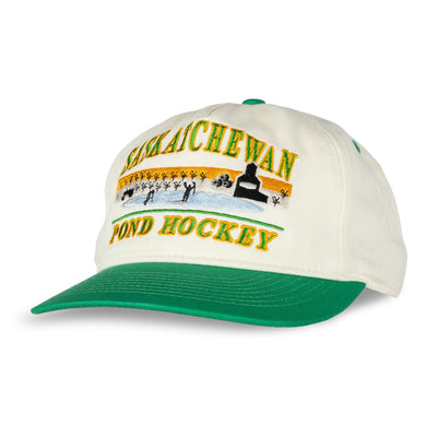 Celly Hockey Saskatchewan Pond Hockey Snapback Hat - Cream - TheHockeyShop.com