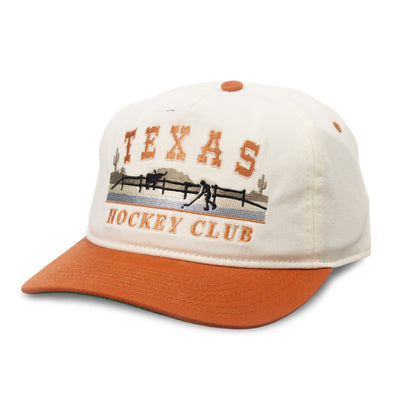 Celly Hockey Texas Hockey Club Snapback Hat - Cream/Burnt Orange - TheHockeyShop.com