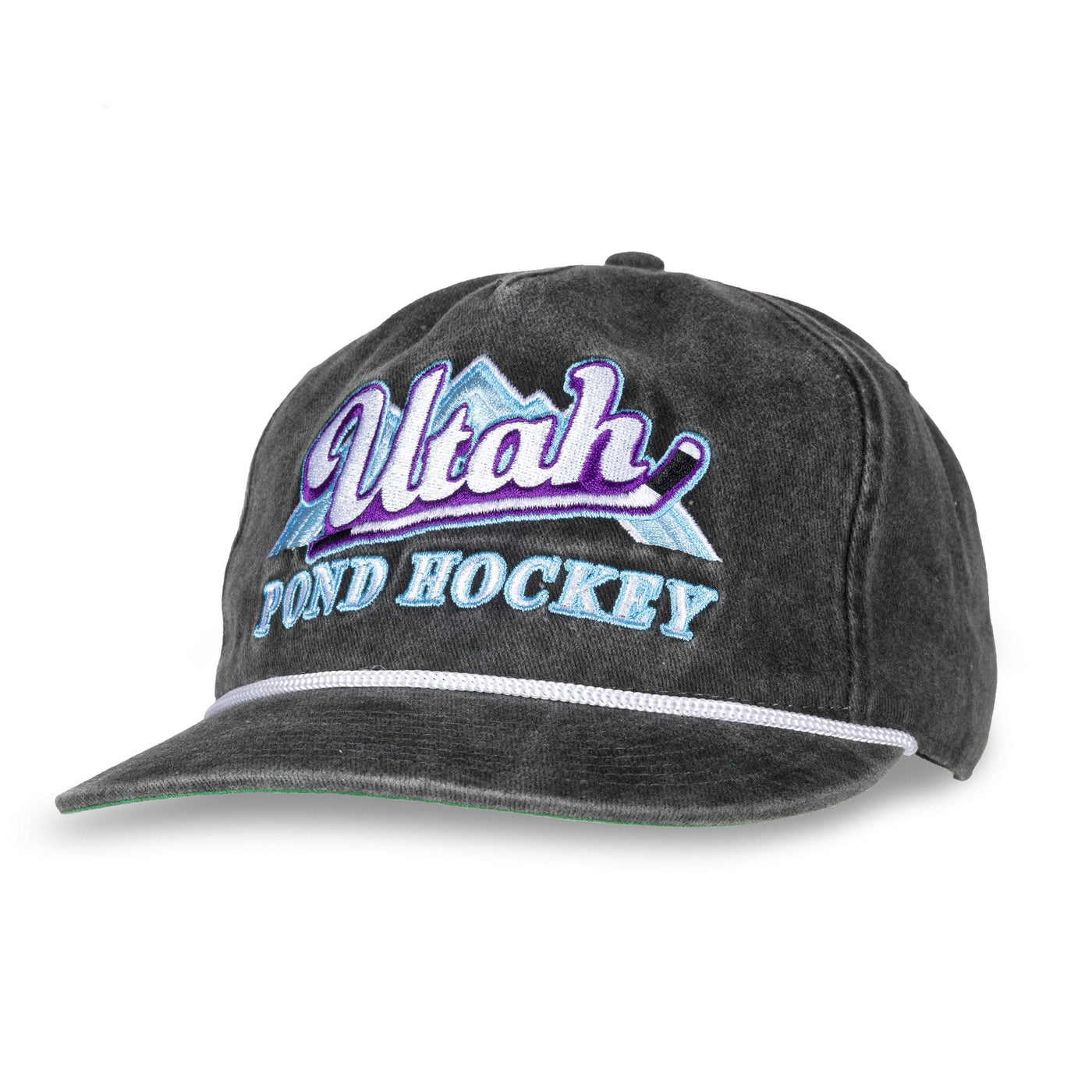 Celly Hockey Utah Pond Hockey Snapback Hat - Washed Black - TheHockeyShop.com