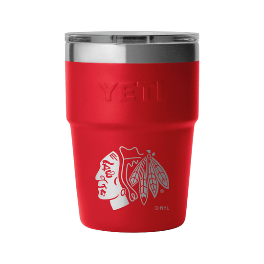 YETI Rambler 16oz Stackable - Chicago Blackhawks Rescue Red - The Hockey Shop