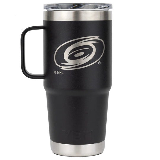 YETI Rambler 20oz Travel Mug - Carolina Hurricanes Black - The Hockey Shop