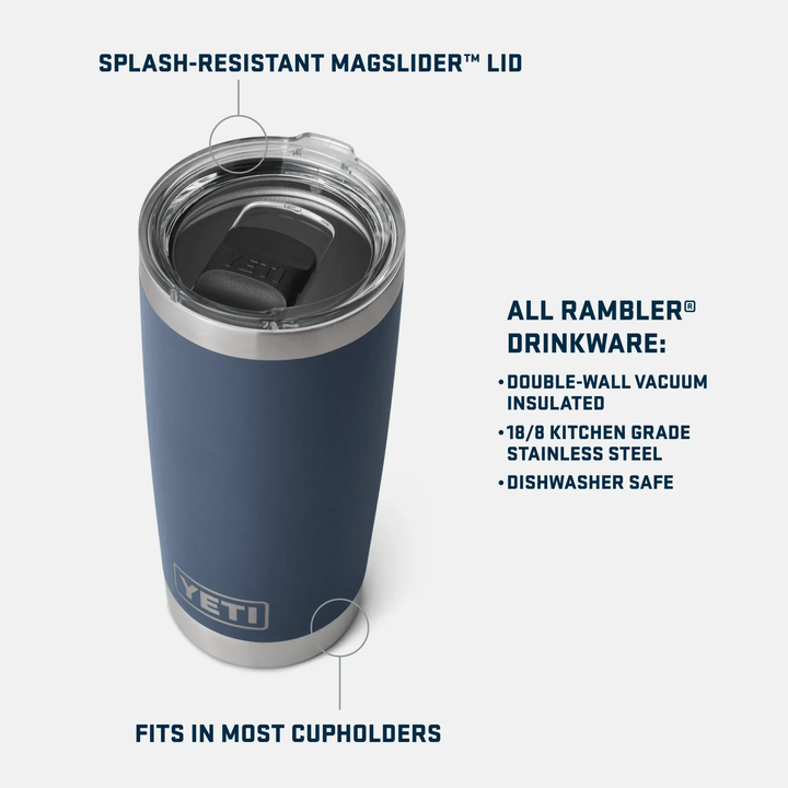 YETI Rambler 20oz Tumbler | TheHockeyShop.com
