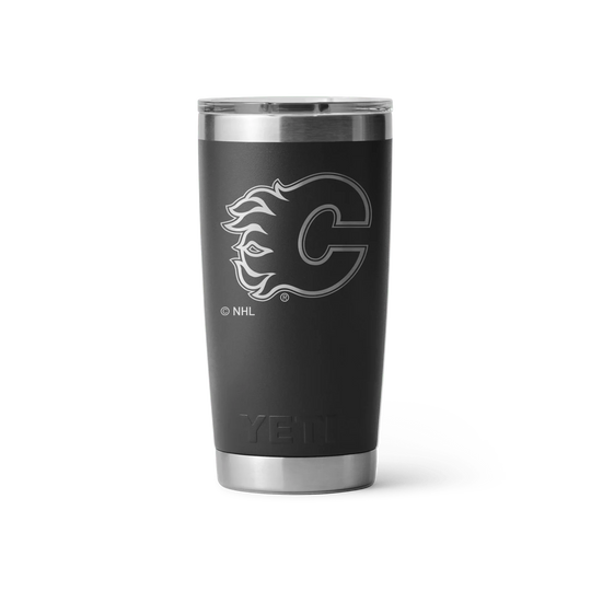 YETI Rambler 20oz Tumbler - Calgary Flames Calgary Flames / Black - The Hockey Shop