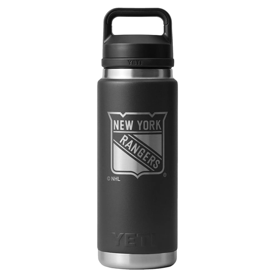YETI Rambler 26oz Bottle - New York Rangers Black - The Hockey Shop