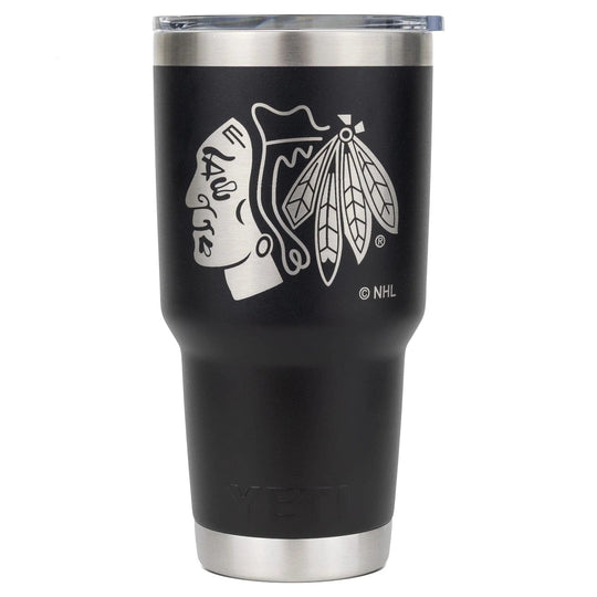 YETI Rambler 30oz Tumbler - Chicago Blackhawks Black - The Hockey Shop