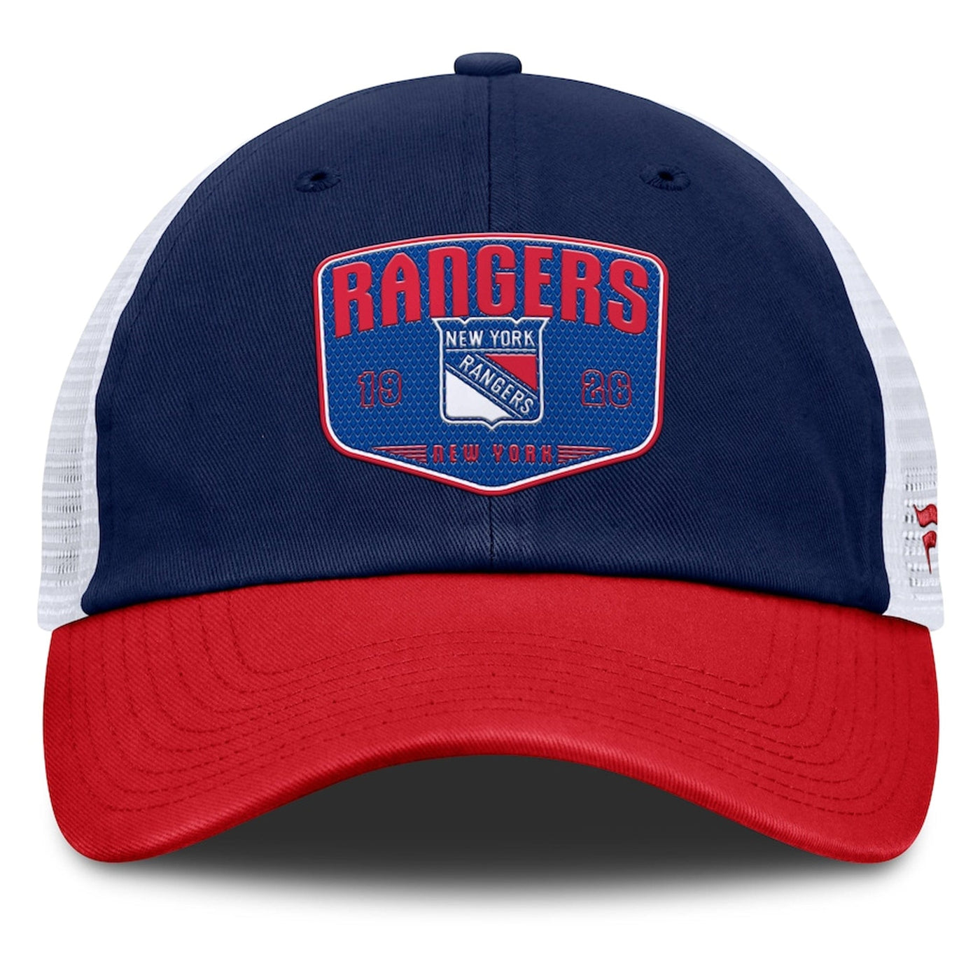 Fanatics Hats Fanatics One-Timer Cotton Structured Adjustable Mesh Hat - New York Rangers OSFM - TheHockeyShop
