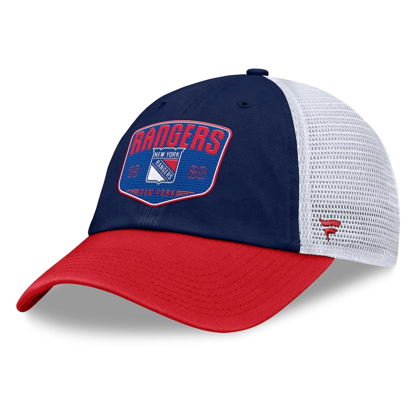 Fanatics Hats Fanatics One-Timer Cotton Structured Adjustable Mesh Hat - New York Rangers OSFM - TheHockeyShop