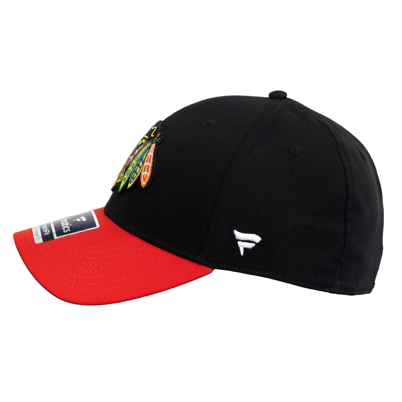 Fanatics Core Structured Stretch Hat - Chicago Blackhawks Black - TheHockeyShop.com