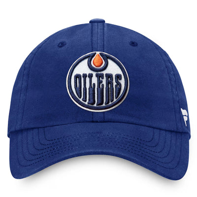Fanatics Core Unstructured Primary Logo Adjustable Hat - Edmonton Oilers - TheHockeyShop.com