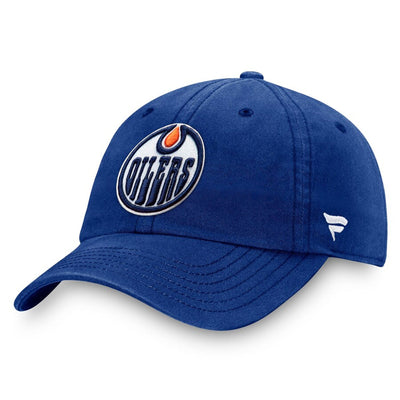 Fanatics Core Unstructured Primary Logo Adjustable Hat - Edmonton Oilers - TheHockeyShop.com