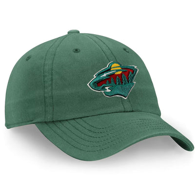 Fanatics Core Unstructured Primary Logo Adjustable Hat - Minnesota Wild - TheHockeyShop.com